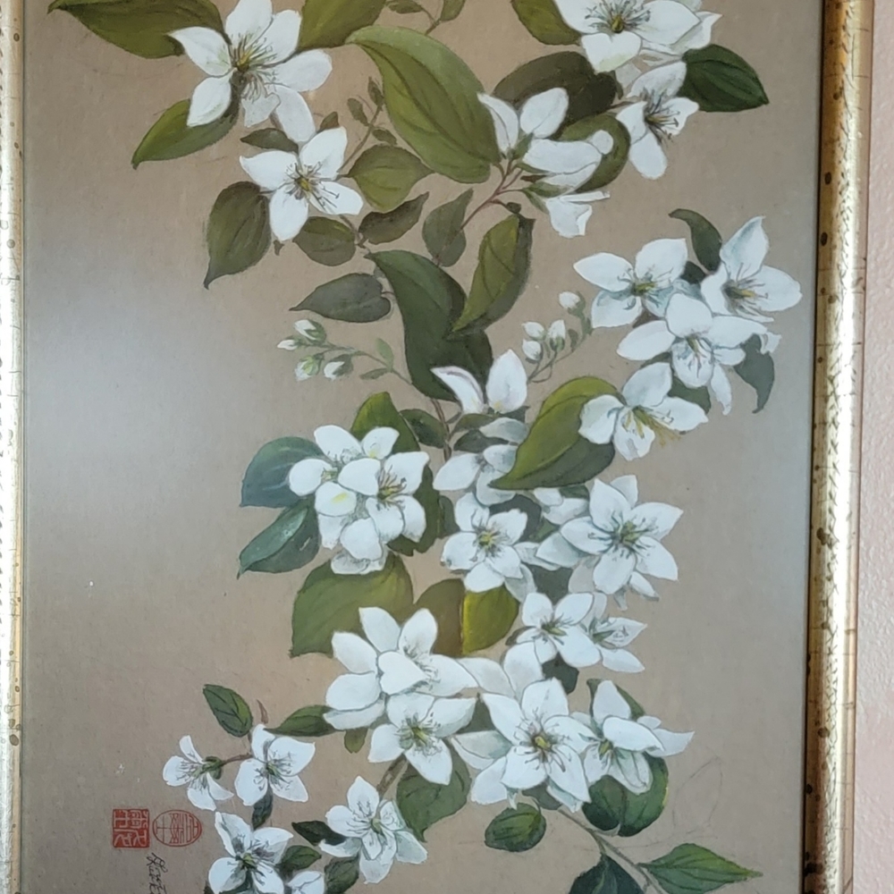 COPY - 🌱 Vintage Hand Painted Framed Art - Picture 3 of 6